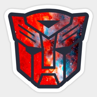Transformers Galaxy Silhouette Logo Sticker